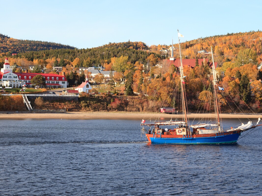 Tadoussac, Quebec on Saguenay River Cruise