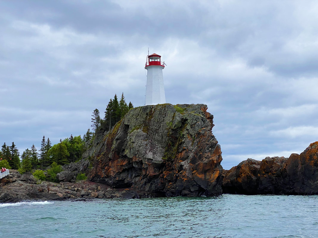 Battle Island Lighthouse Lake Superior Great Lakes cruises