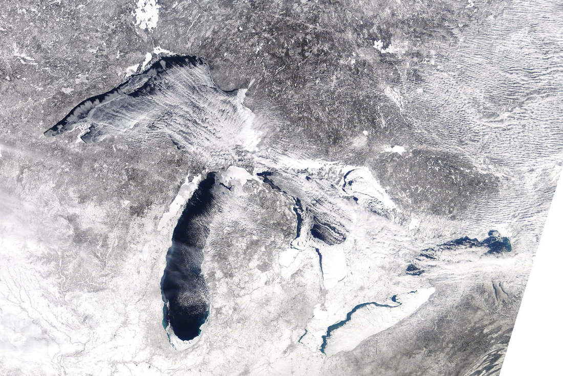 ice on the great lakes 2018