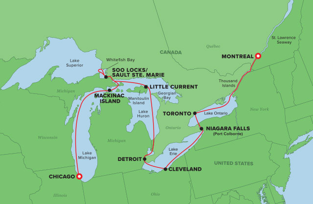 Midwest Majesty Route Map