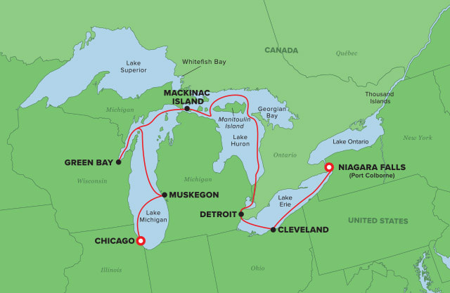 Midwest Majesty Route Map