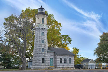 Great Lakes Lighthouse Postcard Lake Huron Fort Gratiot Light Station Michigan